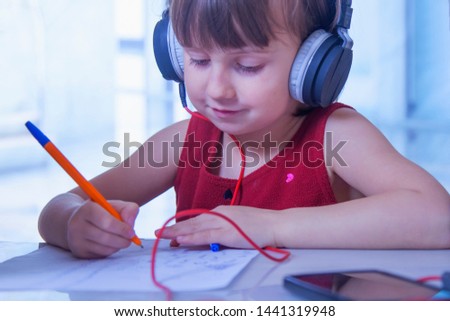 little office manager business child girl signed documents (humorous picture)