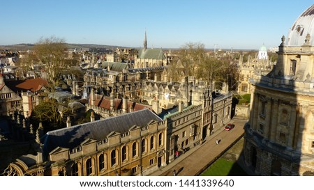 Oxford city architecture in England, United Kingdom.