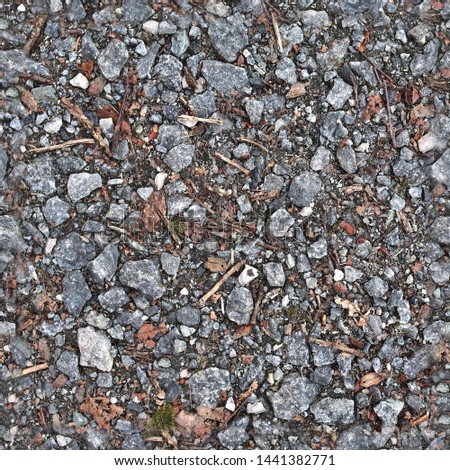 Photo realistic seemless texture pattern of gravel and pebble grounds