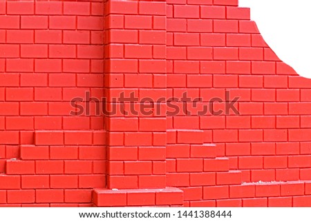 Red brick wall background & texture