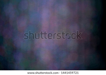The Picture blurred with Colorful mix bokeh at black background