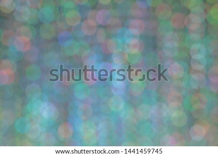 The Picture blurred with Colorful mix bokeh at black background