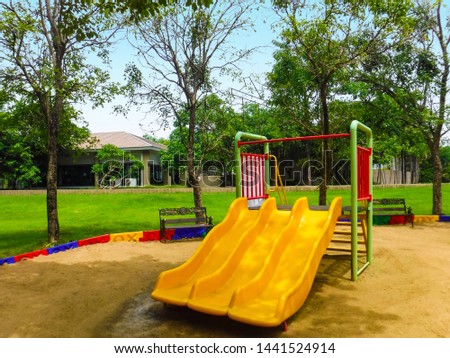 Playground, a slide that makes recreation more vivid.