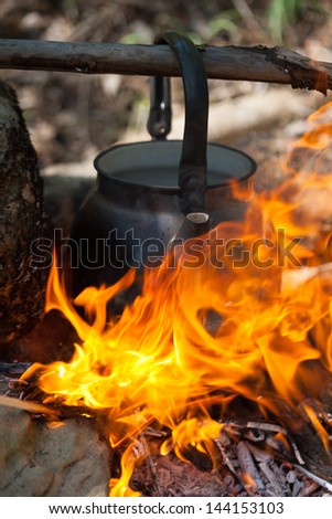 Kettle on the fire