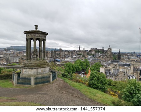 View on Edinburgh from the Observatory, Scotland