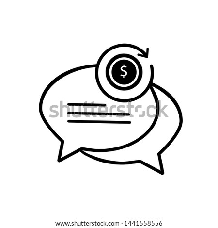 Chat bubble concept line icon.Message  symbol design. Outline vector of chat bubble icons for UI and UX, website or mobile application.