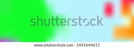 Panoramic abstract blurred gradient mesh background. Horizontal view for a glass panels 