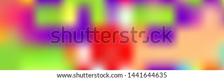 Panoramic abstract blurred gradient mesh background. Horizontal view for a glass panels