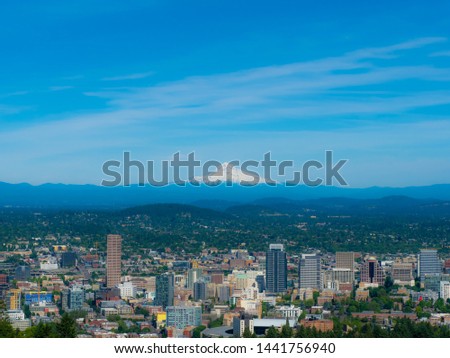 Mt. Hood and Portland City(Oregon State)