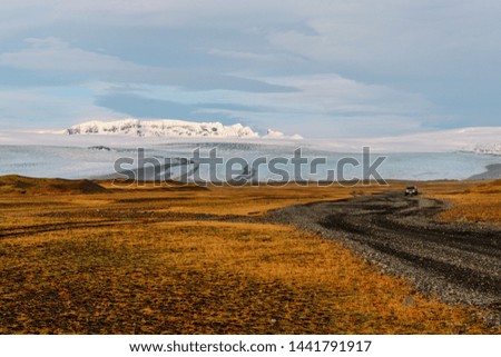 Beautiful Icelandic landscape. Spectacular mountains with dramatic sky in the sunrise, Iceland