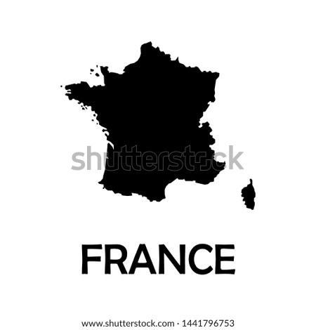 Map of France. Geographical concept.