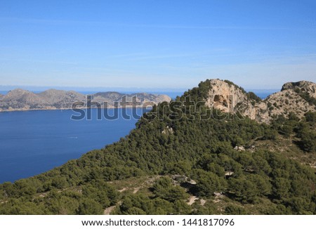 Bay of Alcudia in Northern Majorca. Spain. Europe