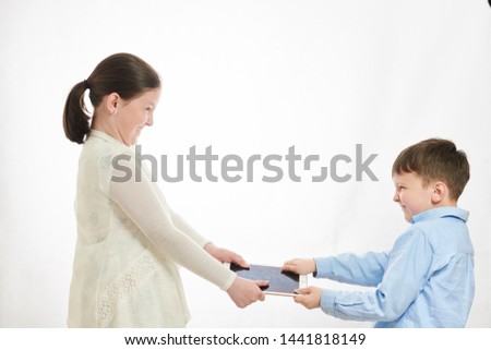 Girl dont want to share a touch pad with little brother
