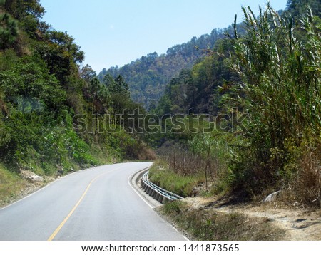 The highway Pan-American in Guatemala