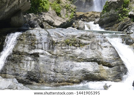 big waterfall,beautiful stretched waterfall,freshness of water