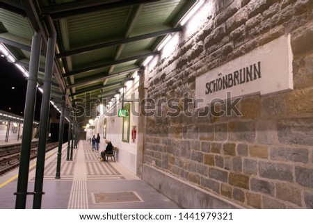 Schoenbrunn metro station which is the station that tourist could take the train to Schoenbrunn palace.