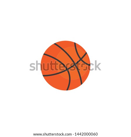 basketball ball cartoon icon on a white background