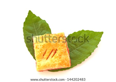 Stock Photo - Fruit pie  on white background