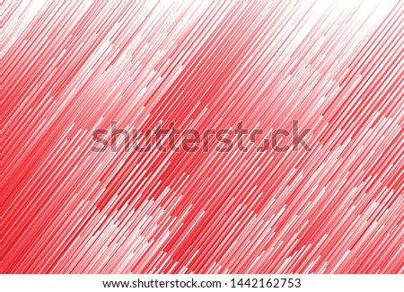 Sound waves of dynamic particles flow. Abstract vague vector background lines. beautiful red wave
