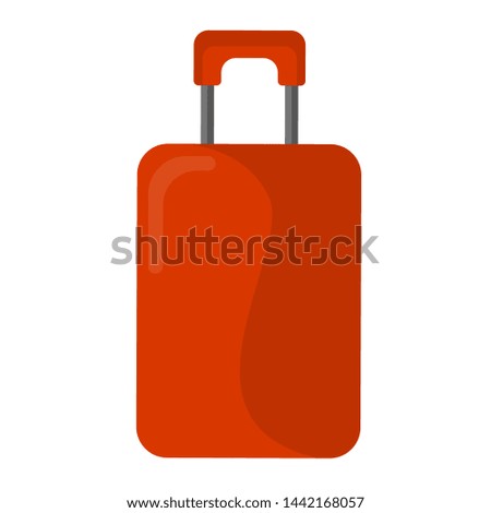 Isolated travel bag image on a white background - Vector