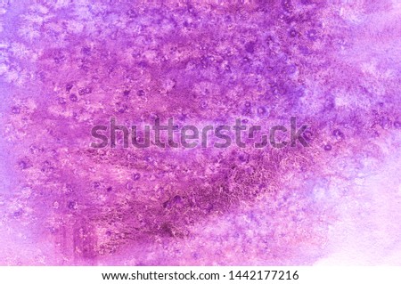 Abstract Hand Painted Watercolor Background. Abstract Purple Background