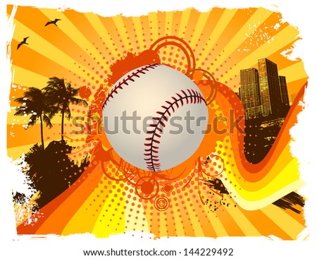 Baseball Summer Background