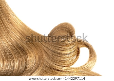 Brown shiny hair as background. Copyspace Royalty-Free Stock Photo #1442297114