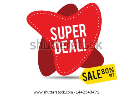 Super deal Design for business. Discount Banner Promotion Template