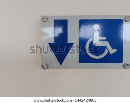 Disabled signs tell the usage