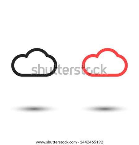 cloud vector icon , Lorem ipsum flat design