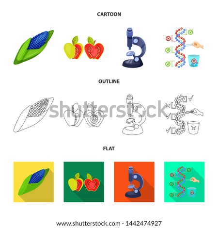 bitmap design of test and synthetic logo. Collection of test and laboratory stock symbol for web.