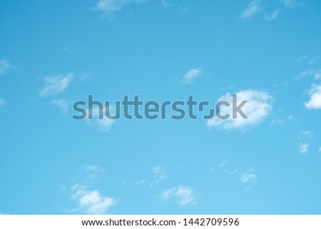 Beautiful nature view soft white cloudy on blue sky as background or wallpaper, Landscape nature view cloud on blue sky with copy space