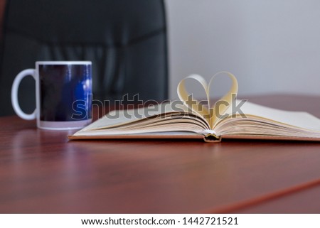 open notebook with blank pages 