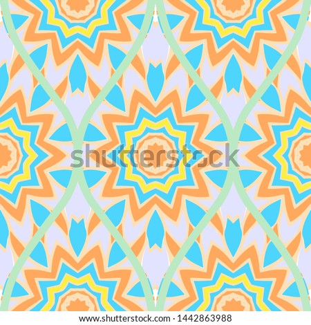 Luxury Traditional Ornamental Design. Modern Seamless Floral Pattern. Vector Illustration. For Interior Design, Printing, Web And Textile Design.