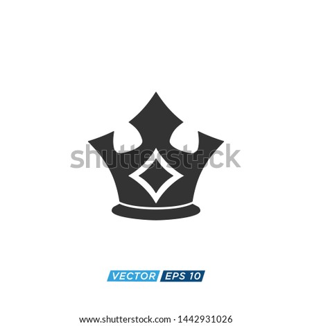 Crown Icon Logo Design Illustation Vector