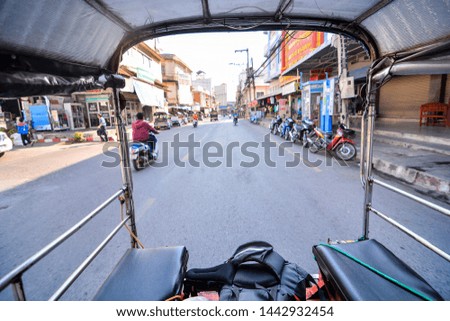 Beautiful photo picture of a Tuk Tuk taxi taken in thailand, Southeast Asia