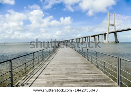bridge on the sea, beautiful photo digital picture