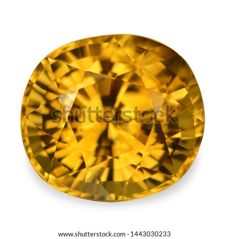 Natural Citrine Yellow and orange  Gemstone Royalty-Free Stock Photo #1443030233