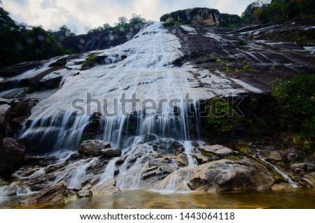 Natural Waterfall at Gunung Stong, state park Kelantan, Malaysia