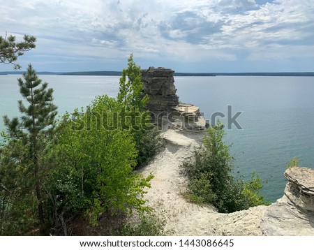 Pathway To The Miners Castle Rock-Upper Peninsula, Michigan