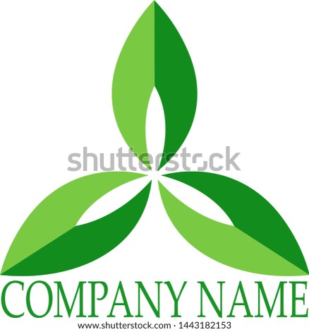 triangle symbol strong and leaf symbol natural for your company