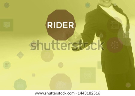 RIDER - technology and business concept