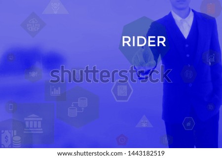 RIDER - technology and business concept