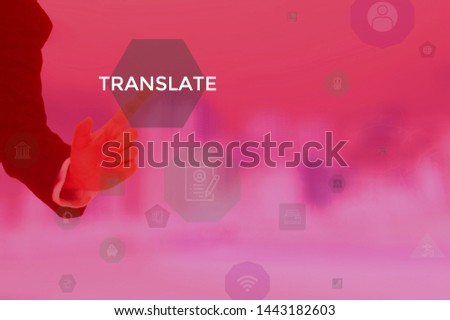 TRANSLATE - business concept presented by businessman
