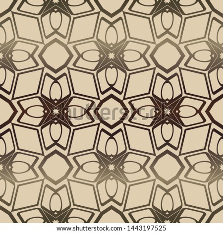 Decorative vintage style seamless geometric pattern. Vector illustration. 