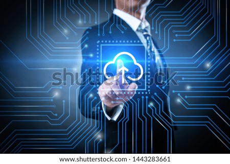Upload Data Storage Business Technology Network Internet Concept