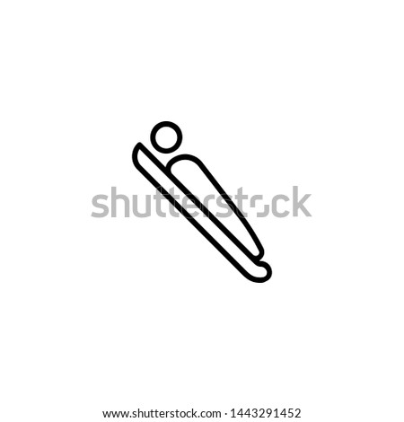 bobsled icon sign signifier vector