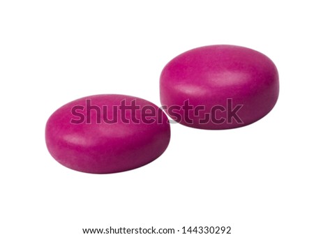 Close-up of two pills