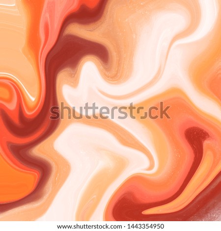 liquid abstract background with oil painting streaks and gold watercolor