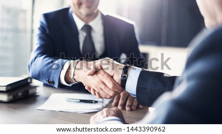 Business partnership meeting in office Royalty-Free Stock Photo #1443390962